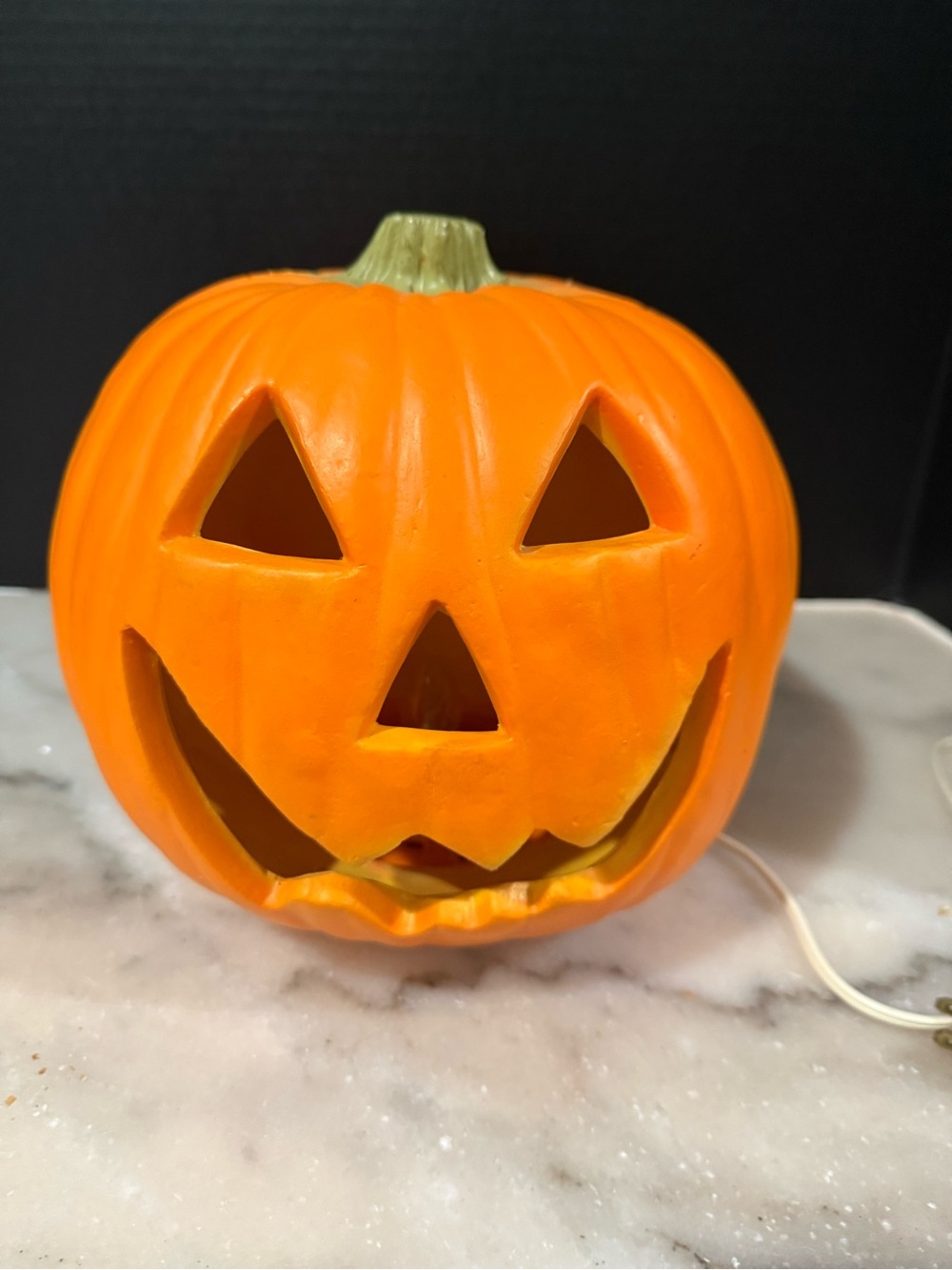 Orange Light-Up Jack-O'-Lantern Halloween Decor Gemmy Industries - Picture 3 of 5
